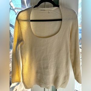 Ellie Tahari Cashmere & Silk Scoop Neck Sweater
